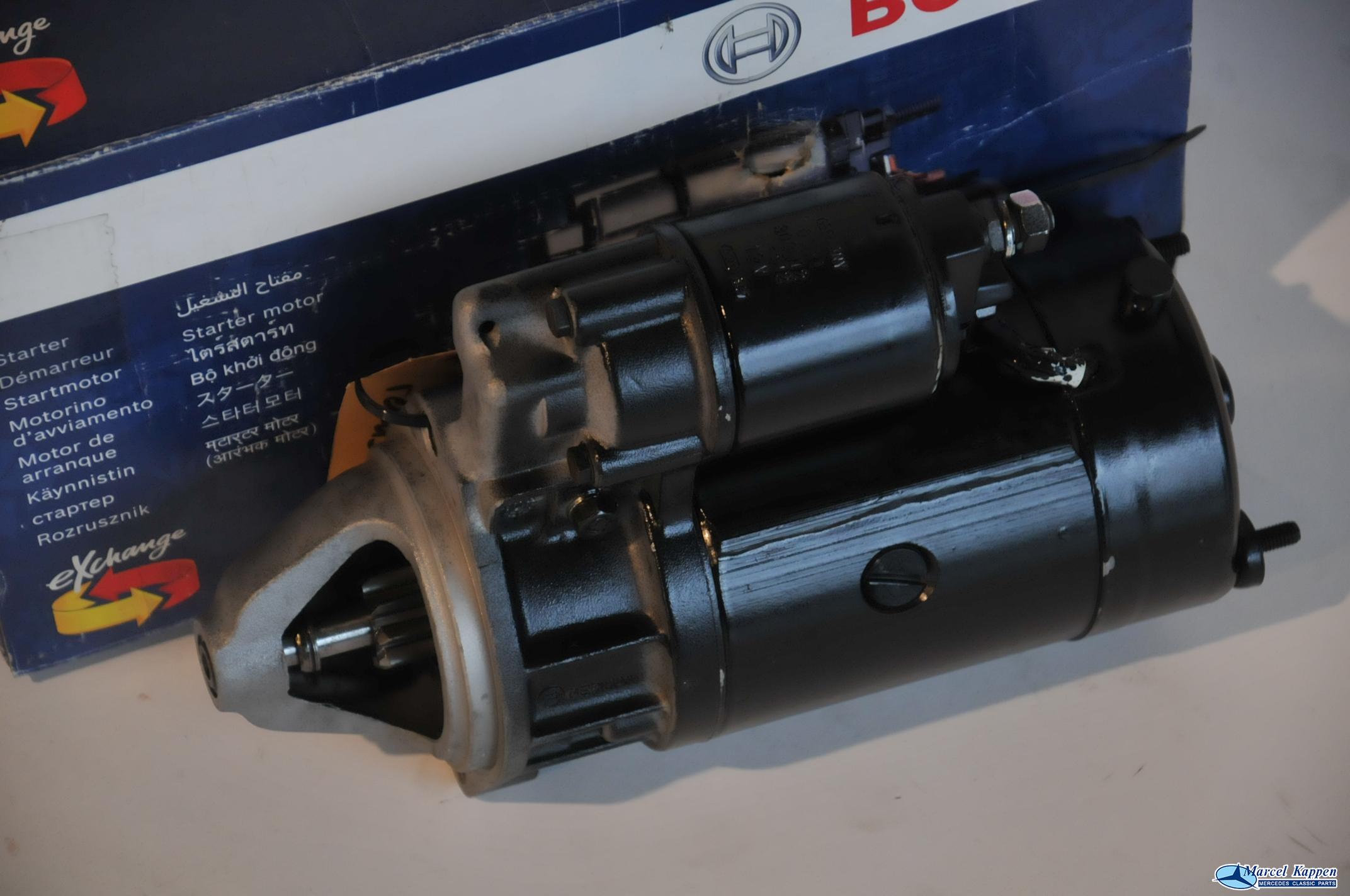 Starter gereviseerd Bosch 1,5KW relais onderzijde v.nr. 0021514301 ruilartikel